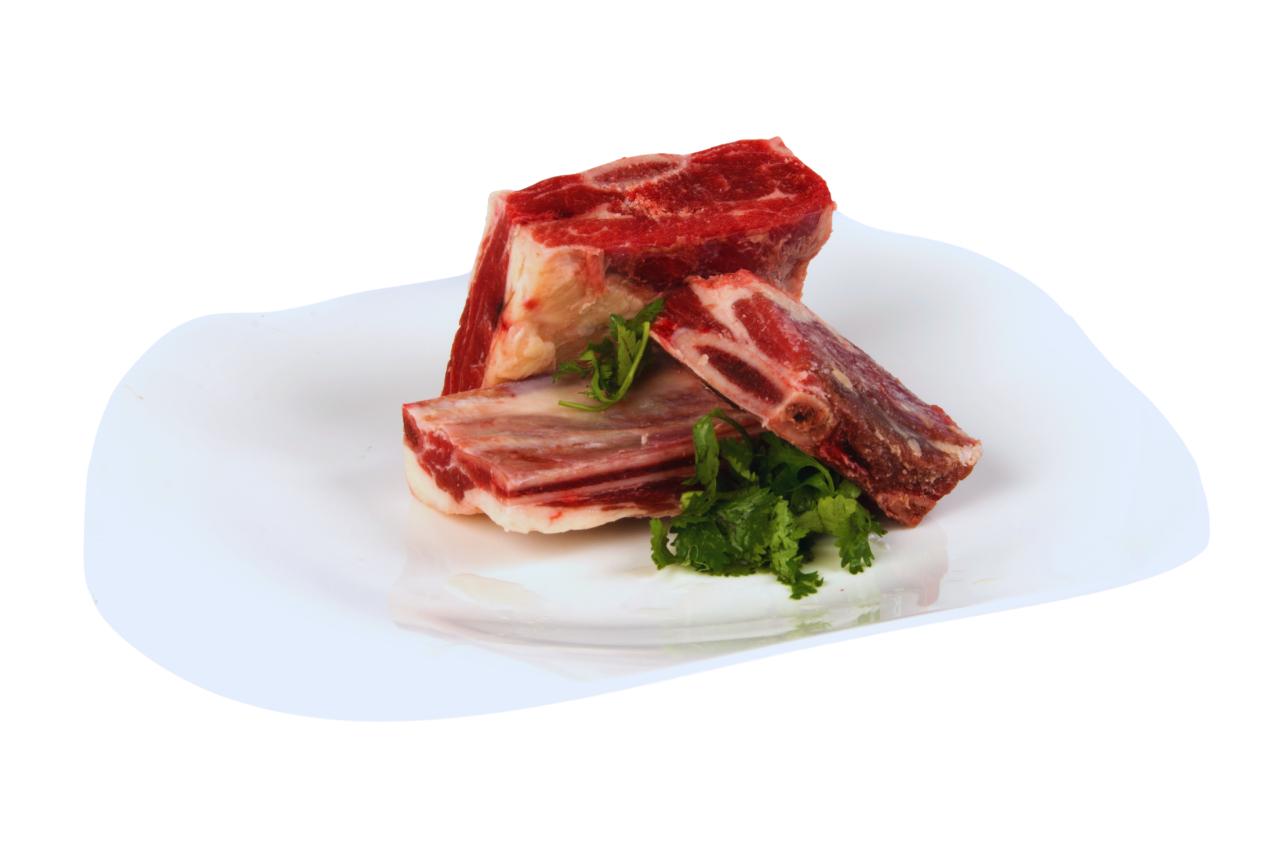 VACUNO HUESO CARNUDO 1 KG CONGELADO POR BOLSA A GRANEL